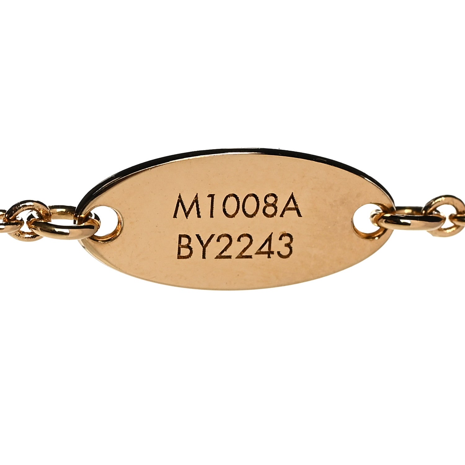 Louis Vuitton Metal Enamel LV Iconic Bracelet Gold Light Pink 5 of 6