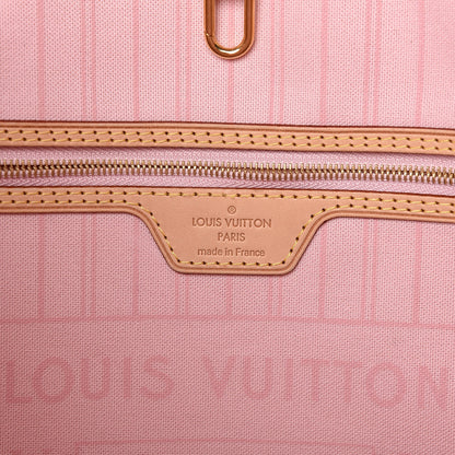 Louis Vuitton Damier Azur Neo Neverfull MM Rose Ballerine 7 of 10