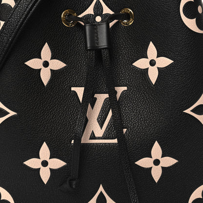 Louis Vuitton Empreinte Monogram Giant Neonoe MM Black Beige 8 of 10
