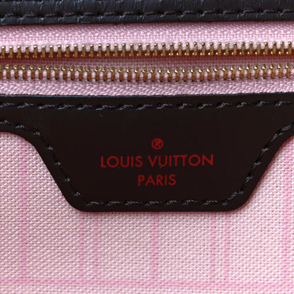 Louis Vuitton Damier Ebene Neo Neverfull MM Rose Ballerine 7 of 13