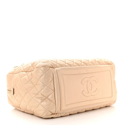Chanel Lambskin COCO Cocoon Bowler Light Gold 4 of 10