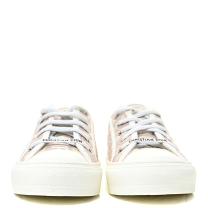 Christian Dior Canvas Oblique Walk'N'Dior Low Top Sneakers 39 Powder Nude 2 of 9