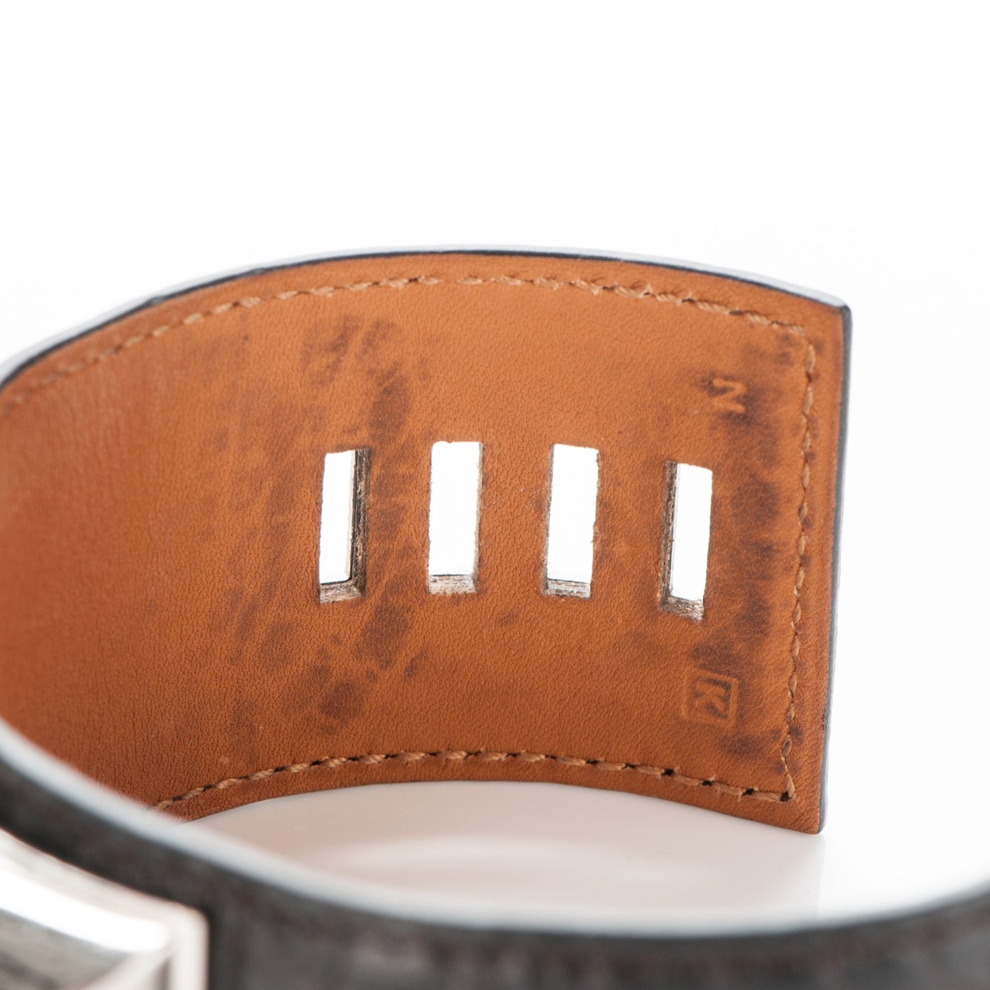 Matte Alligator Collier De Chien CDC Bracelet L Havane