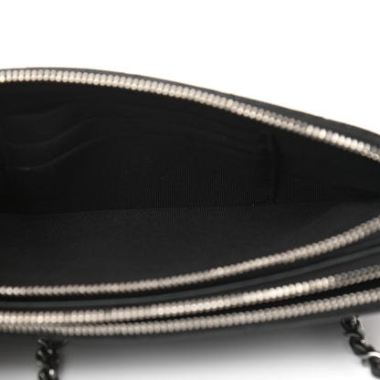 Chanel Iridescent Caviar Quilted Small Clutch With Chain Black 5 of 12
