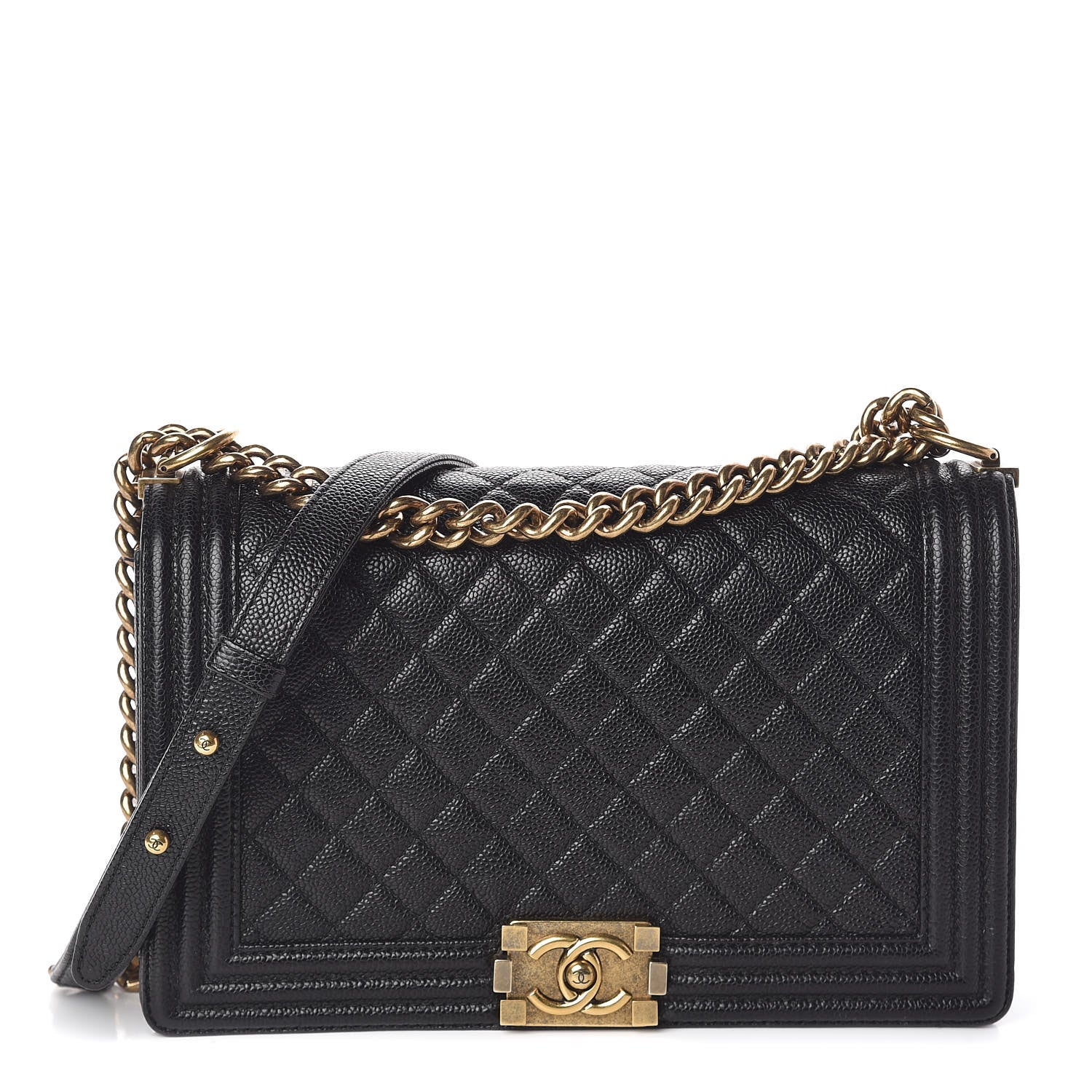 Chanel Caviar Quilted New Medium Boy Flap Black 1 of 13