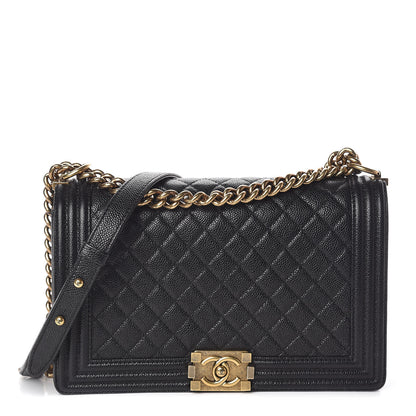 Chanel Caviar Quilted New Medium Boy Flap Black 1 of 13