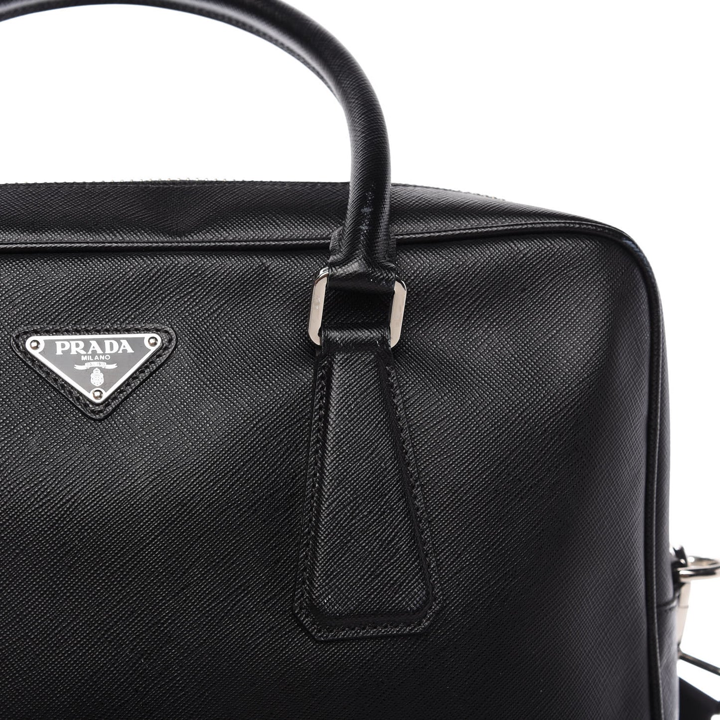 Saffiano Travel Briefcase Black
