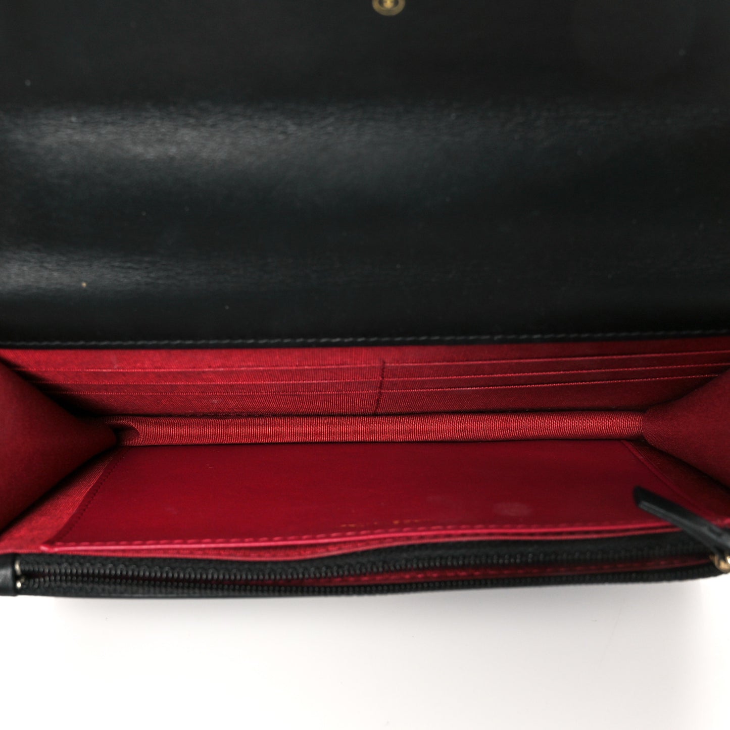 Goatskin Quilted Chanel 19 Wallet On Chain WOC Black
