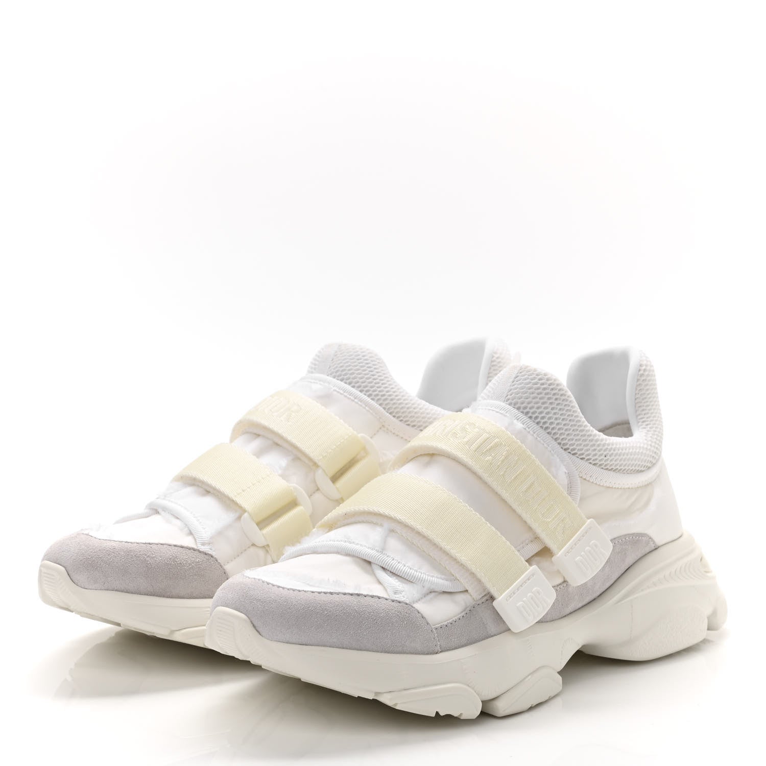 Christian Dior Technical Fabric Camouflage Womens D-Wander Sneakers 39 White 3 of 9