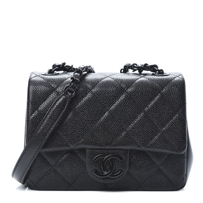 Chanel Caviar Quilted Incognito Mini Square Flap Black 1 of 10