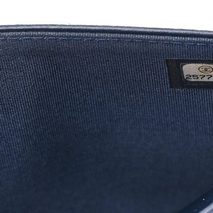 Chanel Caviar Quilted Boy Wallet On Chain WOC Navy 8 of 15