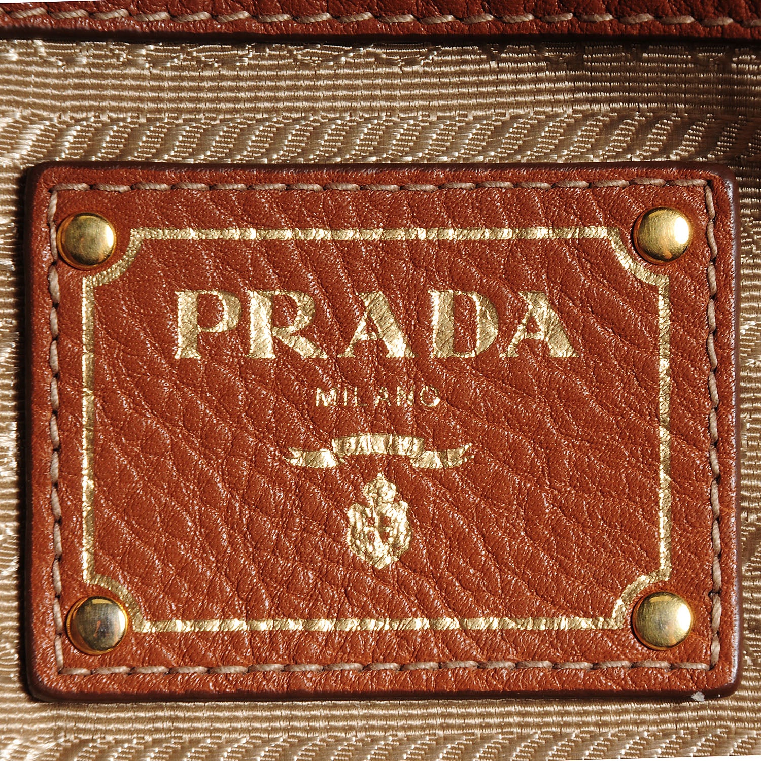 Prada Vitello Daino Shopping Tote Brandy 12 of 12