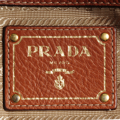 Prada Vitello Daino Shopping Tote Brandy 12 of 12