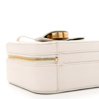 Chanel Caviar Quilted Medium CC Filigree Vanity Case White 9 of 10