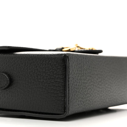 Gucci Calfskin Horsebit 1955 Shoulder Bag Black 9 of 11