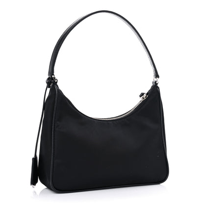 Prada Tessuto Nylon Saffiano Mini Re-Edition 2005 Bag Black 3 of 8