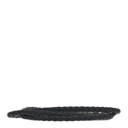 David Yurman Sterling Silver Leather Mens Chevron Triple-Wrap Bracelet Black 2 of 3
