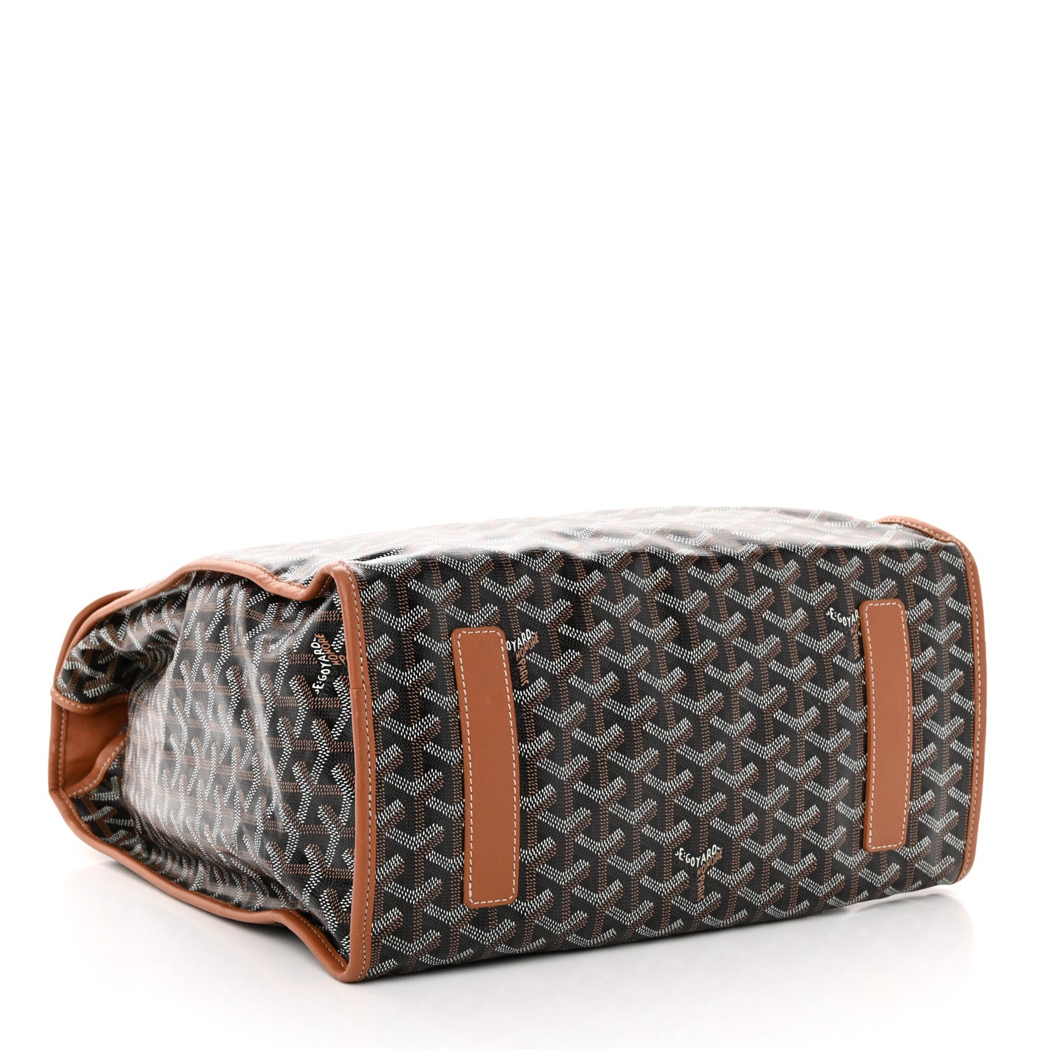 Goyard Goyardine Saint Leger Soft Briefcase Backpack Black Gold 6 of 13