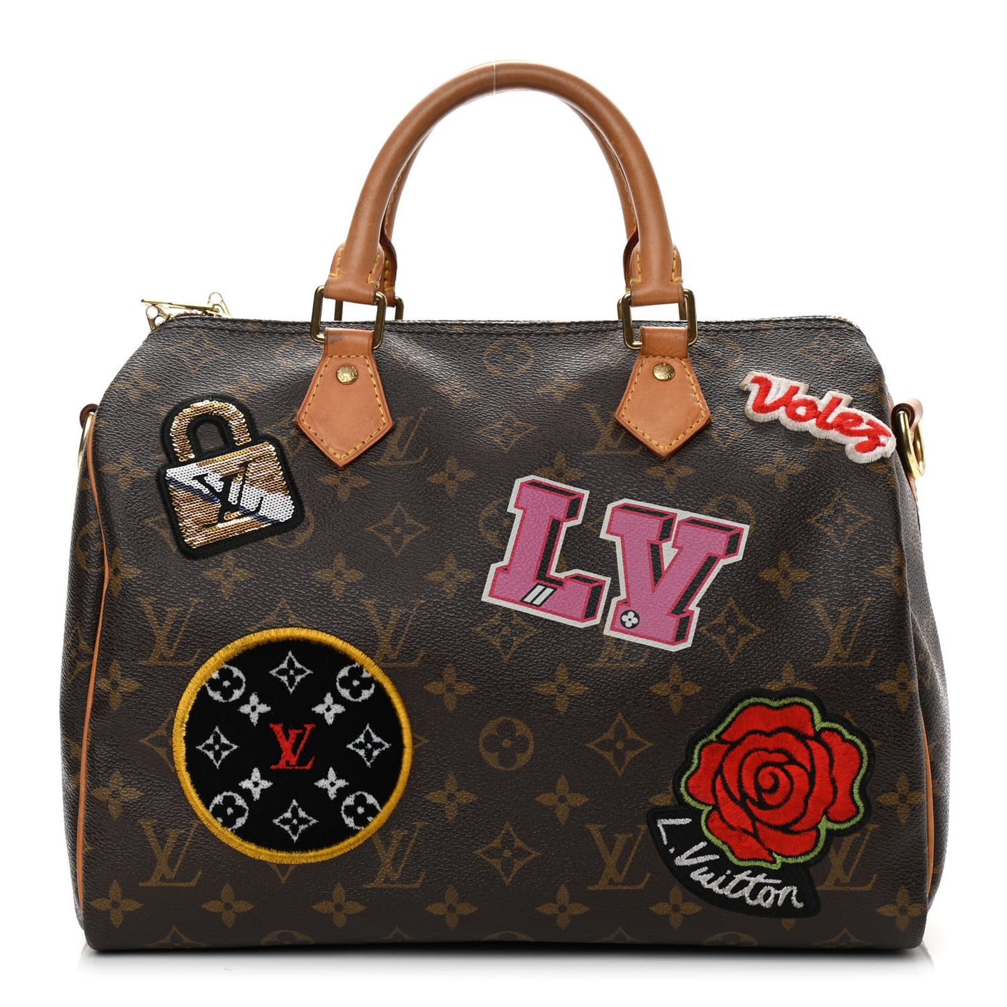 Monogram Patches Speedy Bandouliere 30