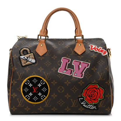 Louis Vuitton Monogram Patches Speedy Bandouliere 30 1 of 17