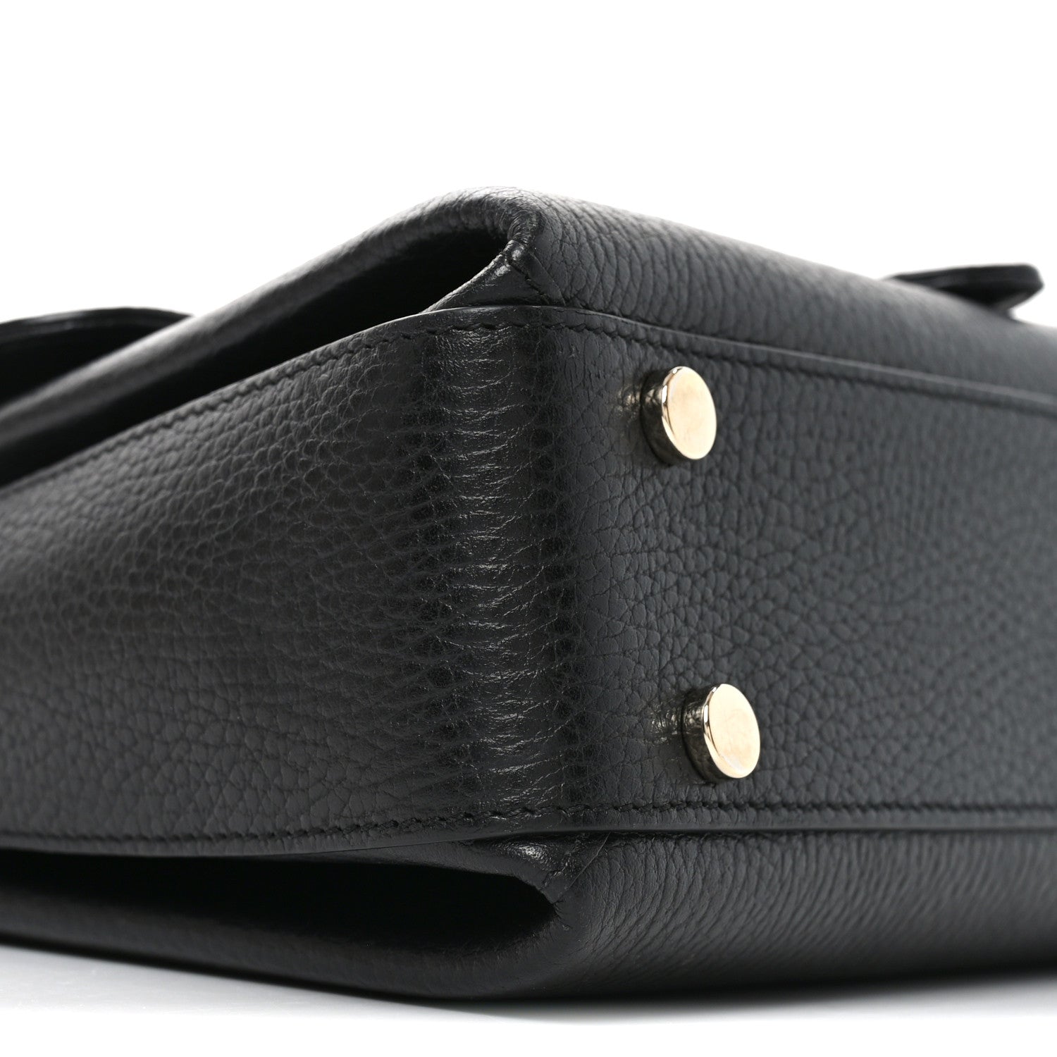 Gucci Dollar Calfskin Interlocking G Top Handle Shoulder Bag Black 9 of 10