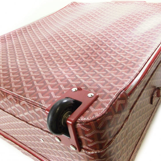 Goyardine Trolley MM Rolling Suitcase Red