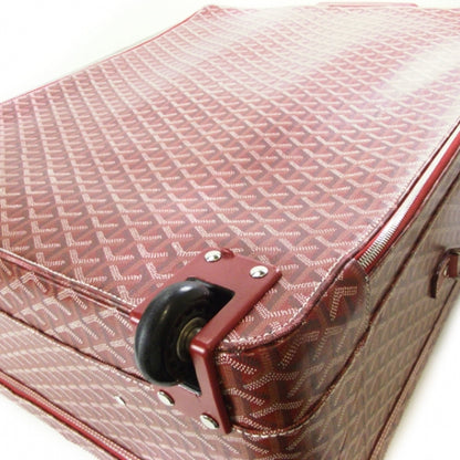 Goyard Goyardine Trolley MM Rolling Suitcase Red 6 of 10