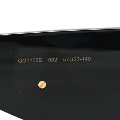 Gucci Oversized Aviator Sunglasses GG0152S Black 6 of 8