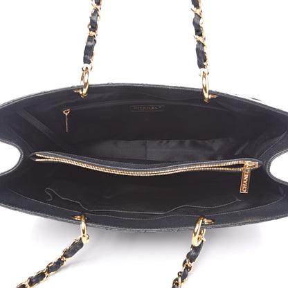 Chanel Caviar Quilted XL Grand Shopping Tote GST Black 5 of 10