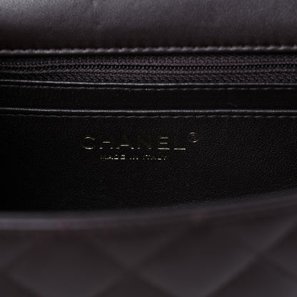 Chanel Lambskin Quilted Mini Rectangular Flap Dark Brown 6 of 11