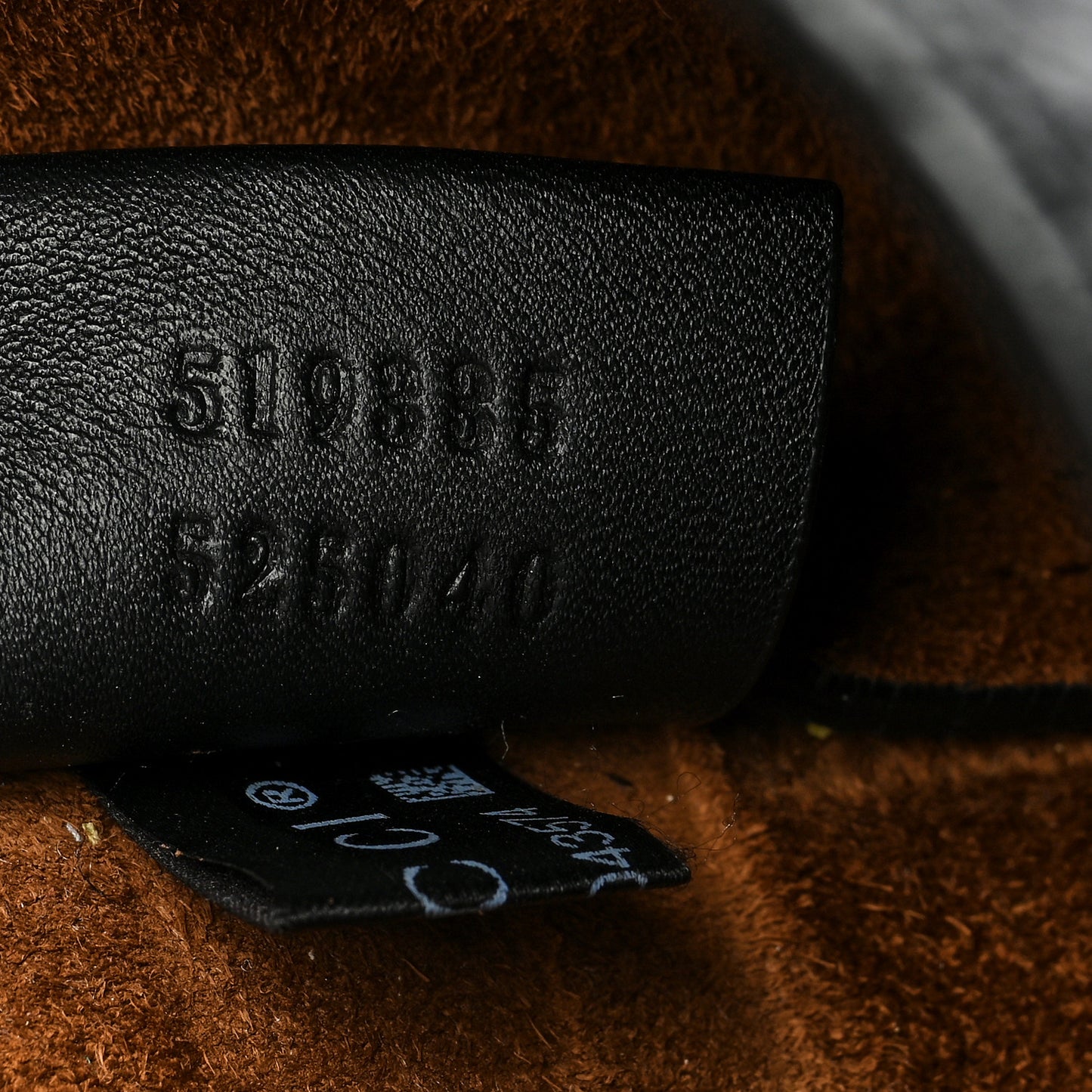 Suede Large Ophidia Vertical Shopping Tote Chestnut