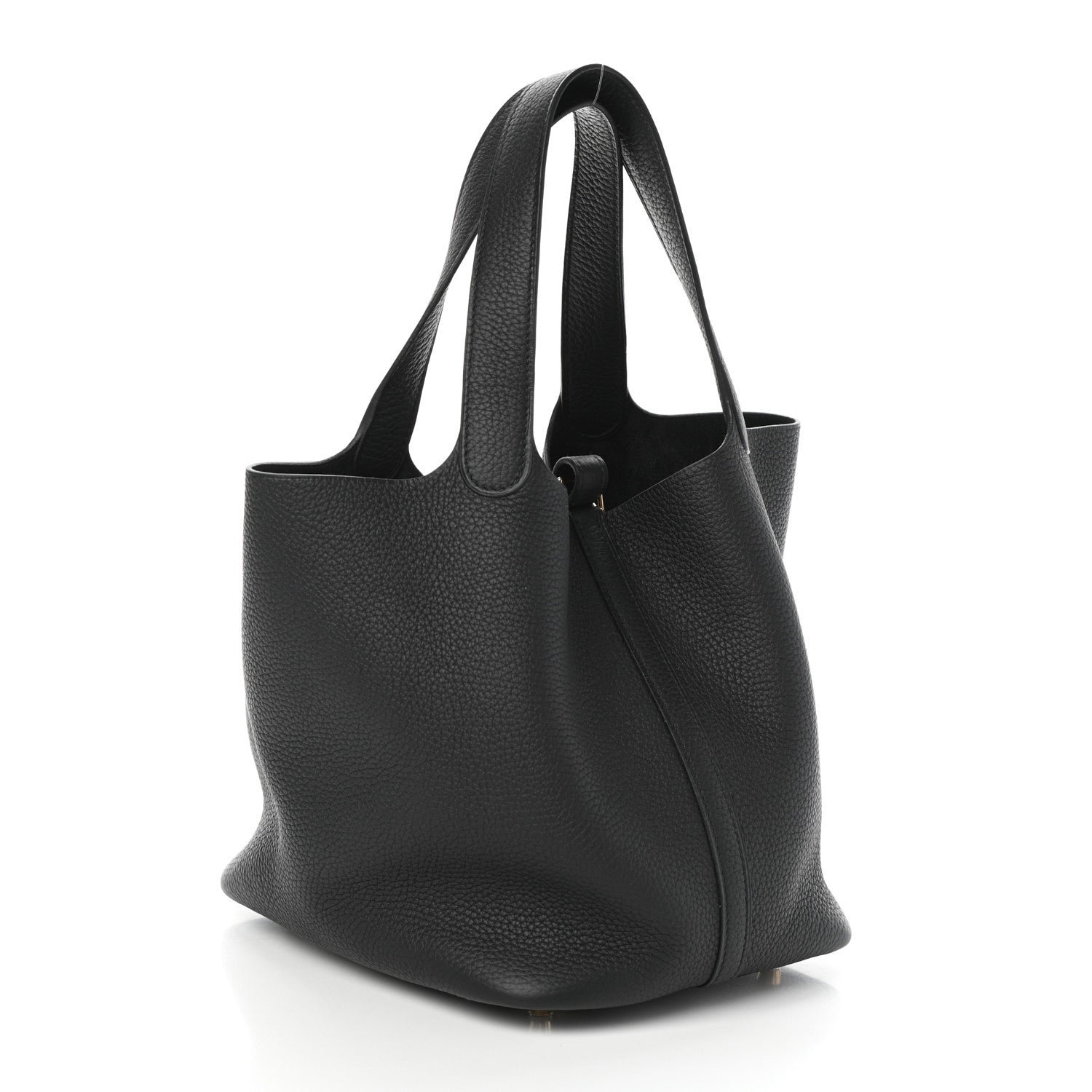 Hermes Taurillon Clemence Picotin Lock 22 MM Black 3 of 10