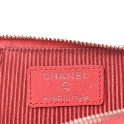 Chanel Caviar Quilted Zipped Key Holder Case Coral 6 of 9
