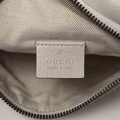 Gucci Grained Calfskin Small Logo Belt Bag White 6 of 9