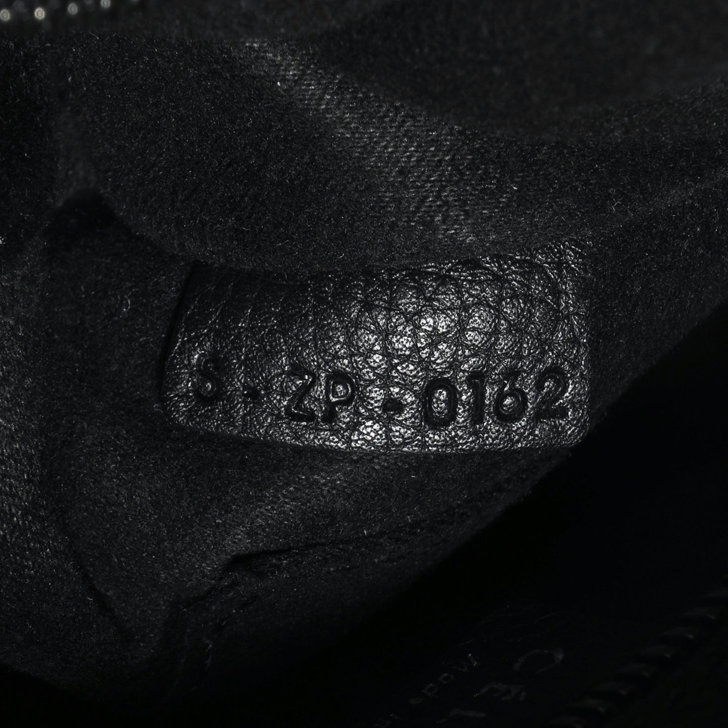 Drummed Leather Nano Luggage Black