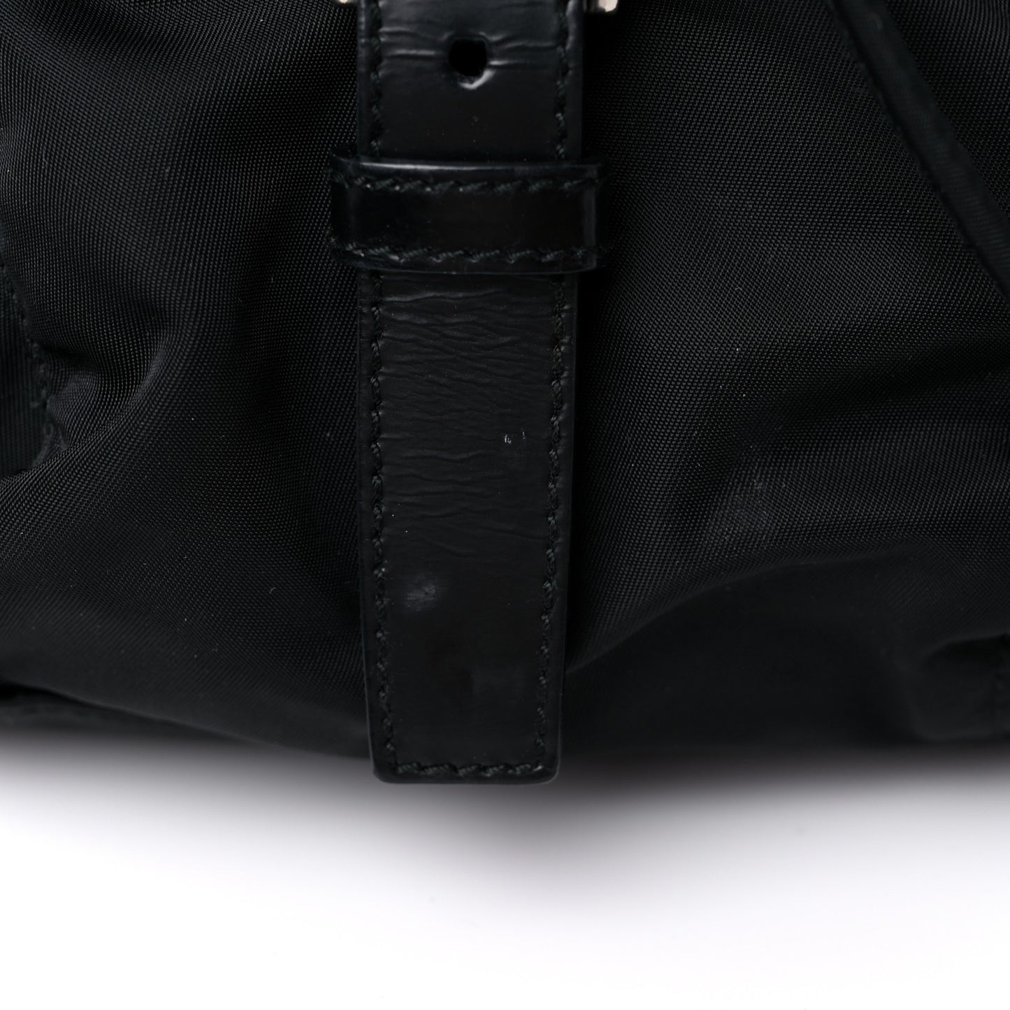 Tessuto Nylon Saffiano Medium Backpack Black