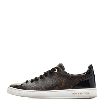 Louis Vuitton Patent Monogram Frontrow Sneakers 38 1 of 11