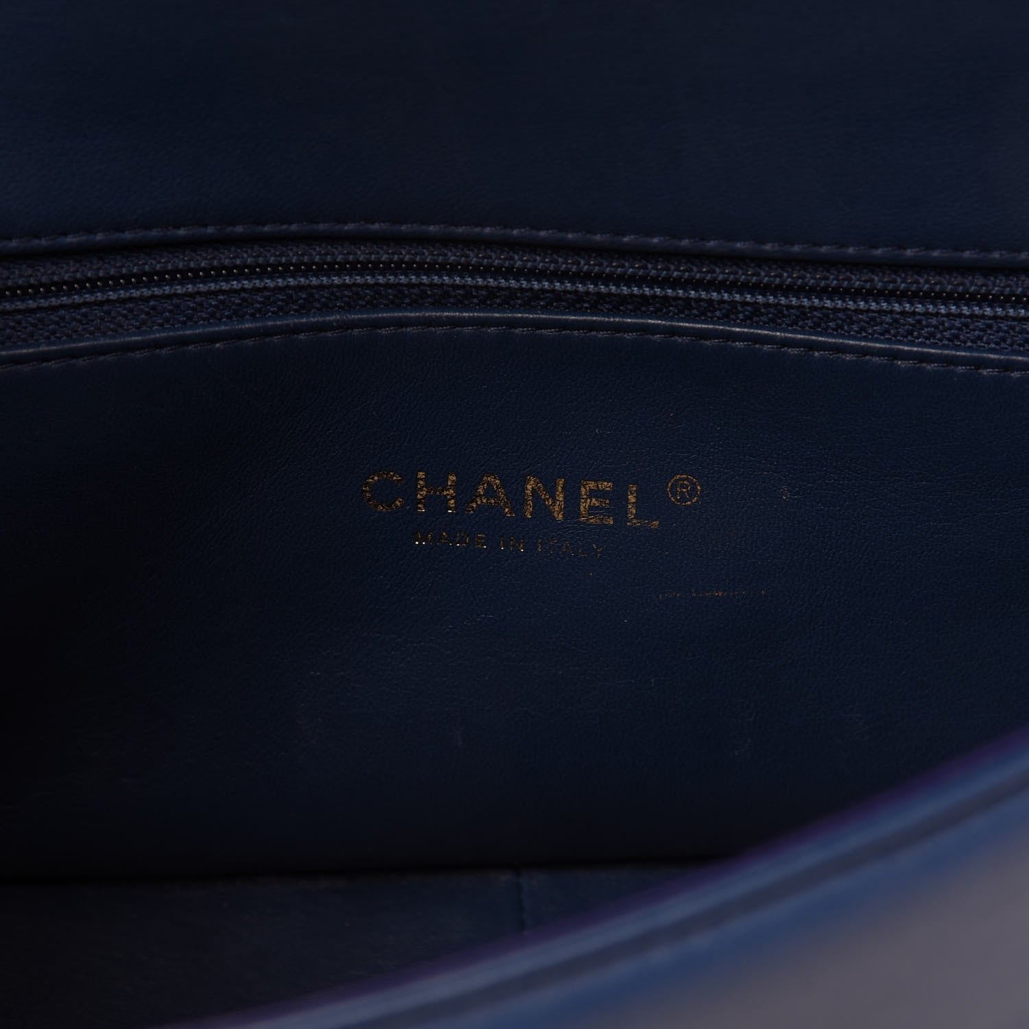Chanel Lambskin Small Carry Chic Flap Blue 8 of 11