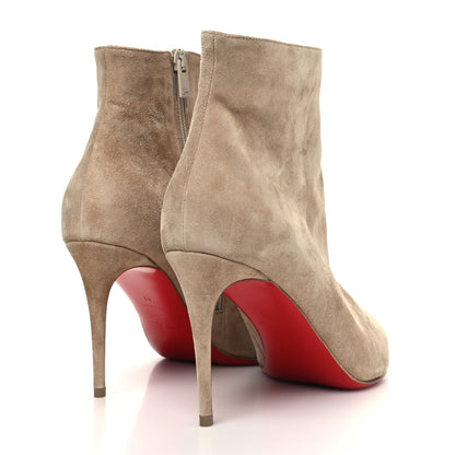 Christian Louboutin Veau Velours Eloise Booty 85 Ankle Boots 41 Nocciola 4 of 8