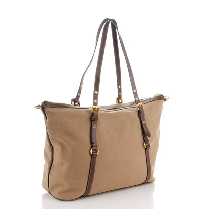 Prada Jacquard Logo Tote Corda Bruciato 3 of 10