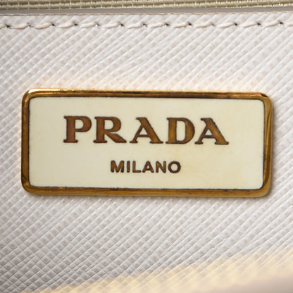 Prada Saffiano Lux Colorblock Medium Galleria Double Zip Tote Pomice Talco 8 of 12