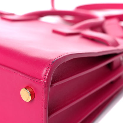 Saint Laurent Calfskin Nano Sac De Jour Lipstick Fuchsia 11 of 23