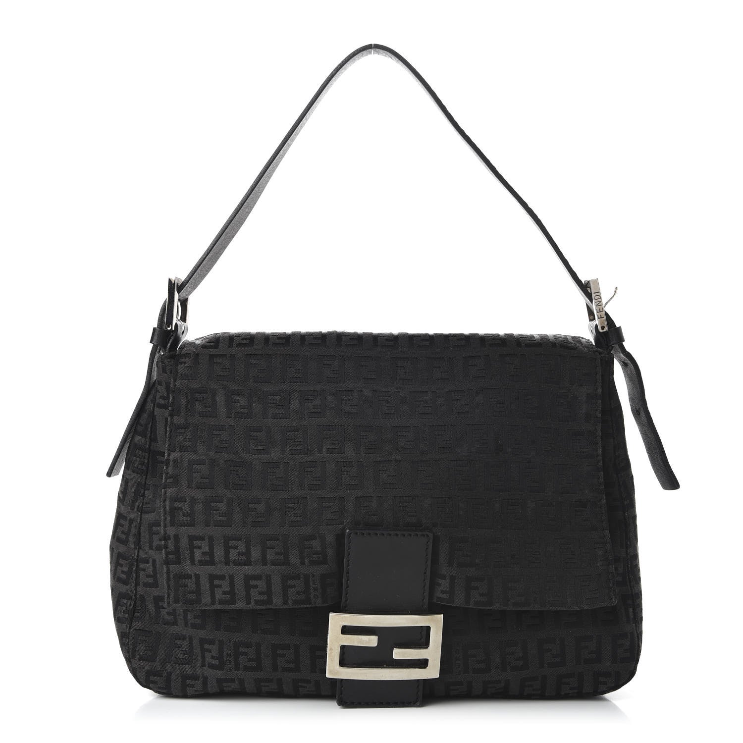 Fendi Zucchino Mama Baguette Black 1 of 9
