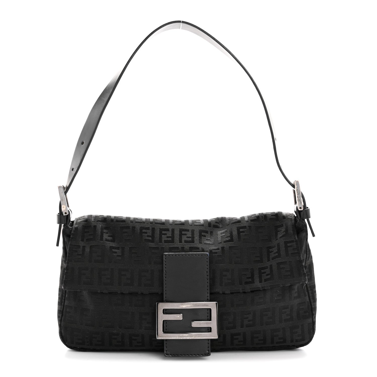 Fendi Zucchino Baguette Black 1 of 16
