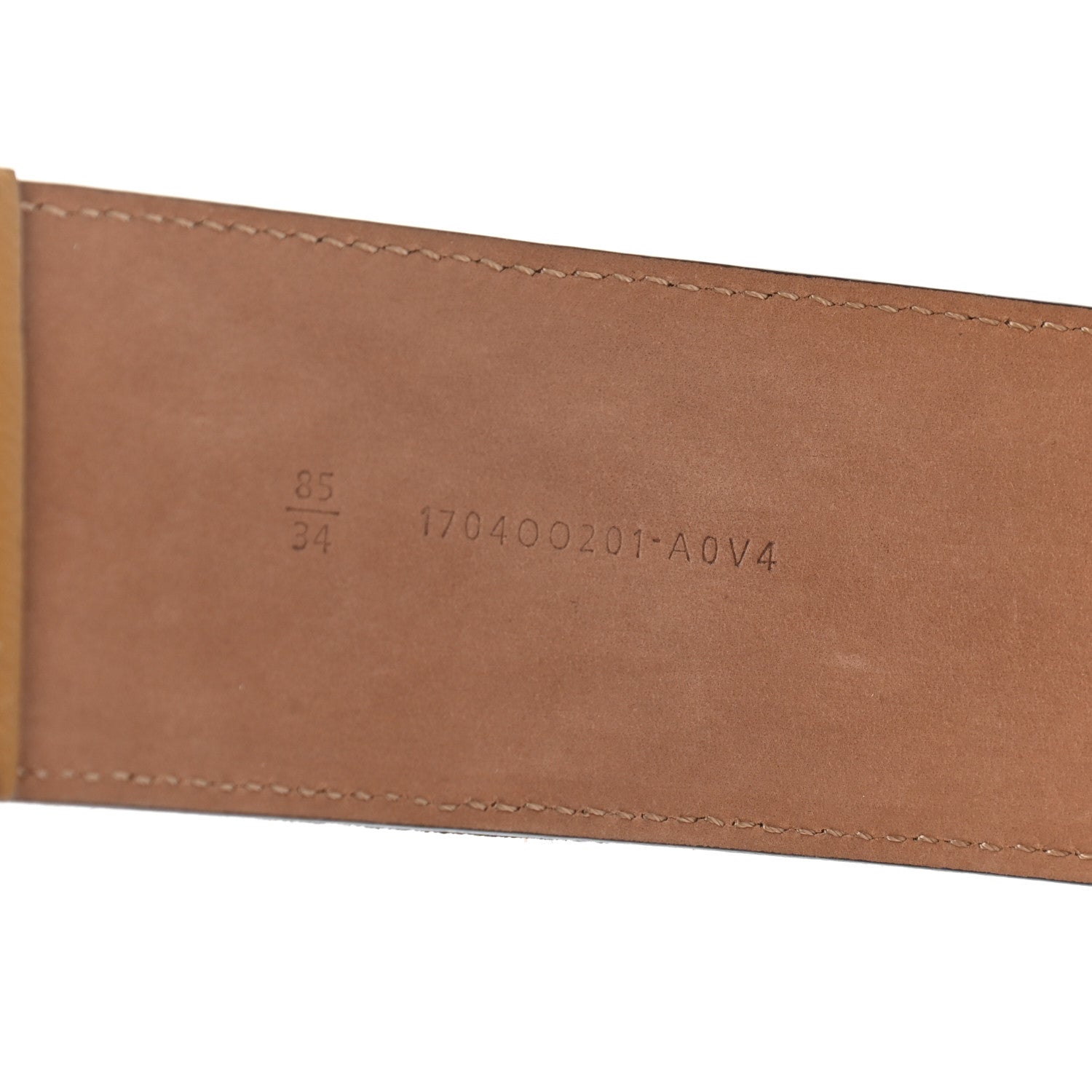 Fendi Velvet FF Belt 85 34 Tobacco 3 of 6