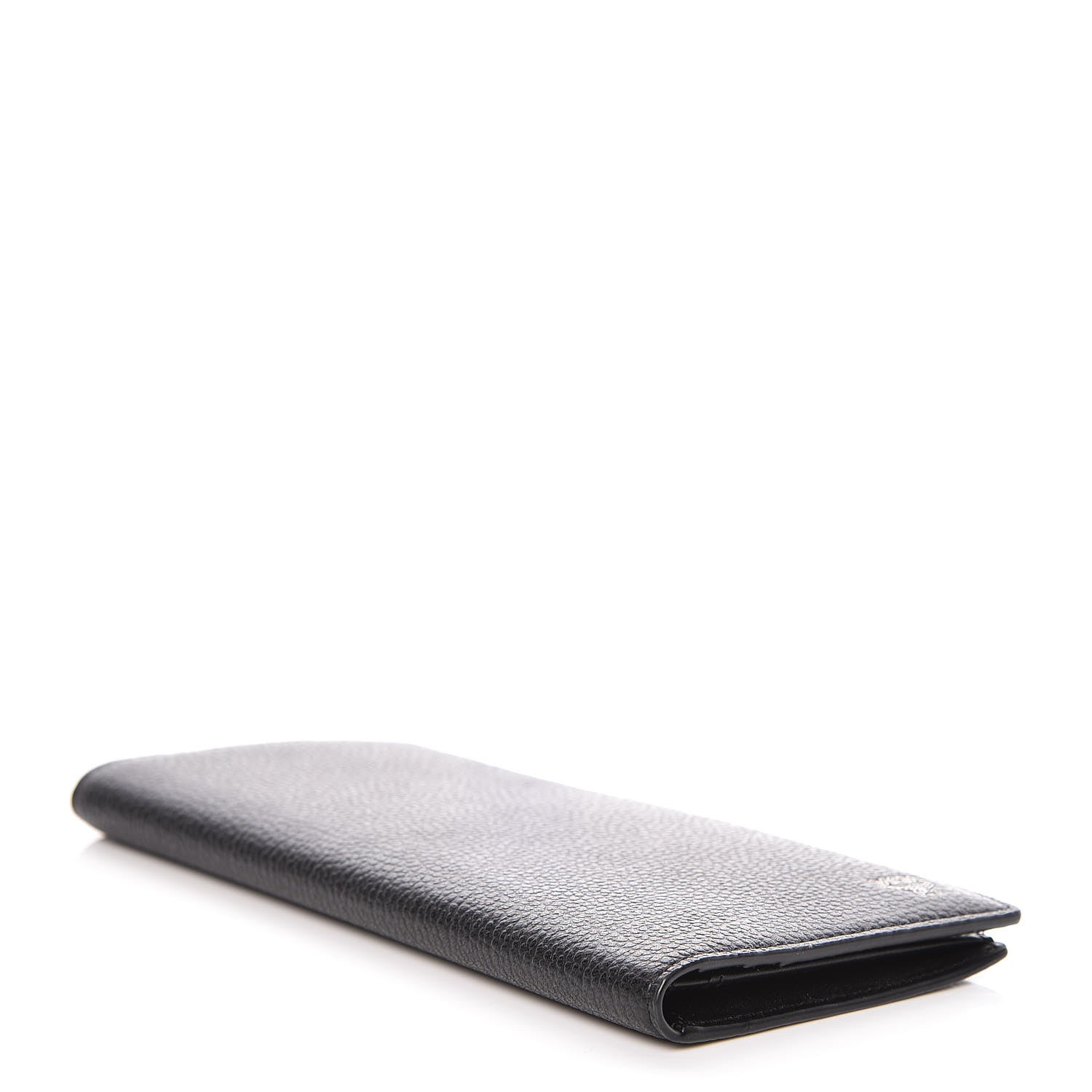 MCM Calfskin Bifold Long Wallet Black 4 of 9