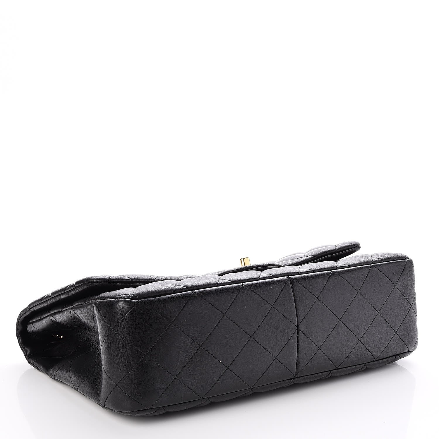 Chanel Lambskin Quilted Jumbo Single Flap Black 5 of 8