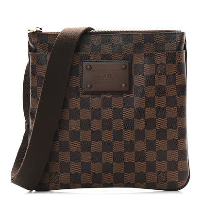 Louis Vuitton Damier Ebene Brooklyn Flat Pochette 1 of 9