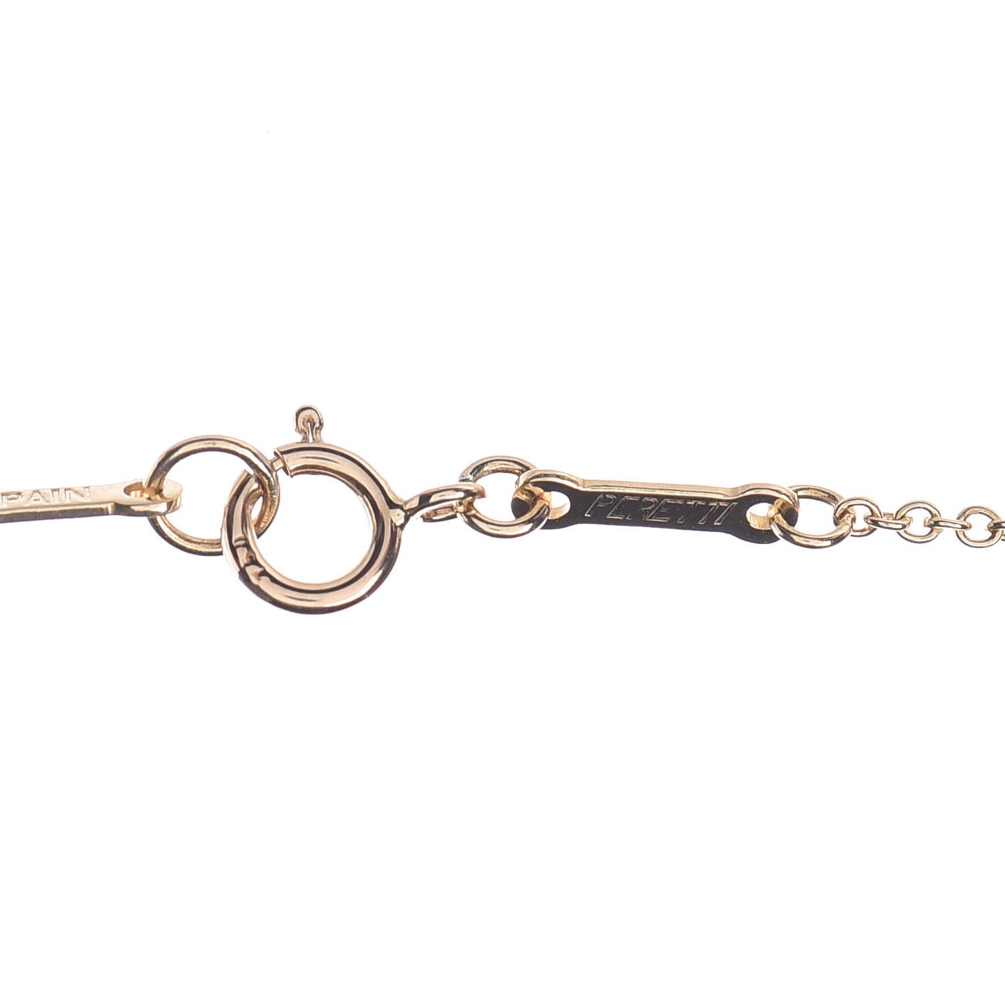 18K Yellow Gold Elsa Peretti 3 Open Heart Station Necklace