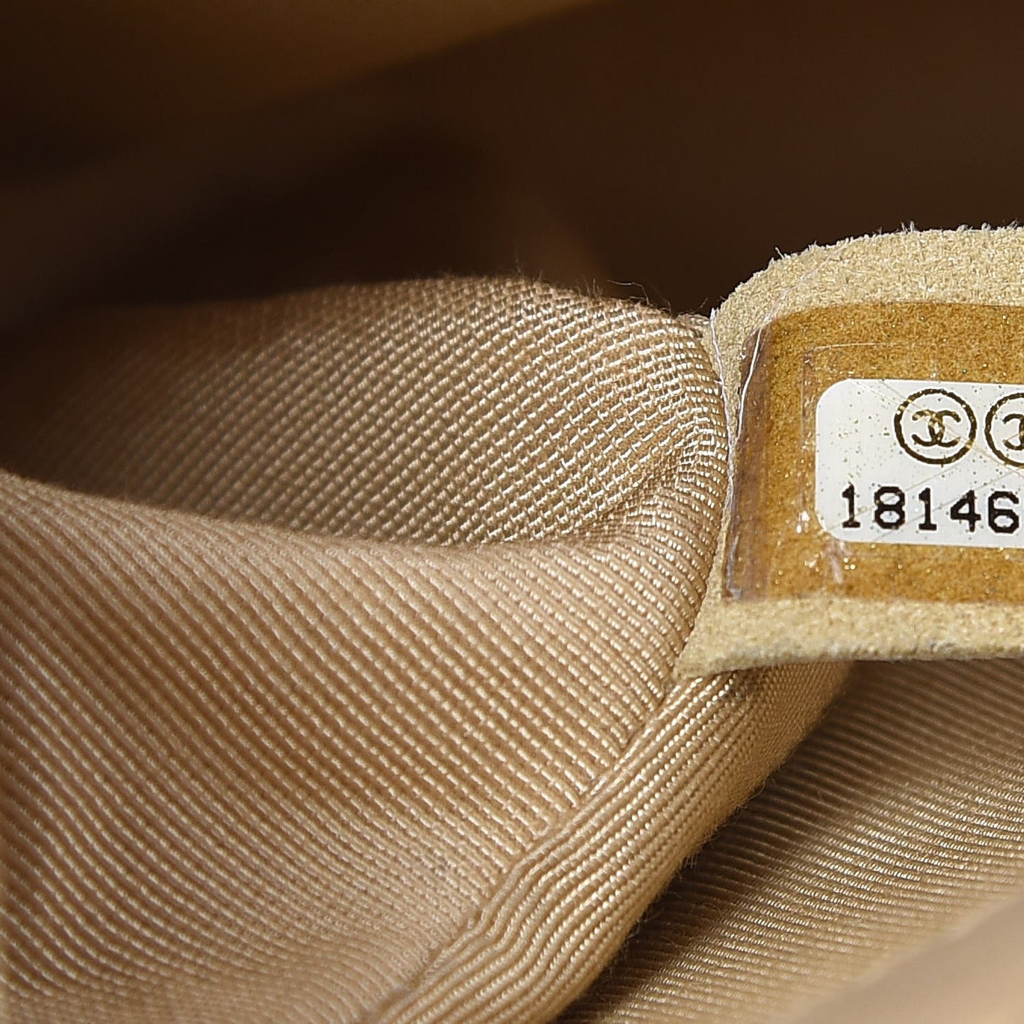 Lambskin Quilted Medium Boy Flap Beige